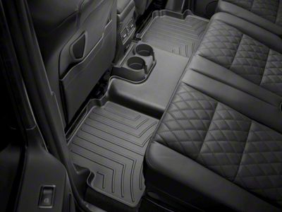 Weathertech Rear Floor Liner HP; Black (22-25 Tundra CrewMax)