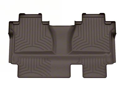 Weathertech Rear Floor Liner HP; Cocoa (14-21 Tundra Double Cab w/o Rear Underseat Storage)