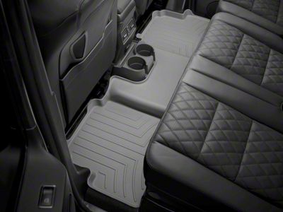 Weathertech Rear Floor Liner HP; Grey (22-25 Tundra CrewMax)