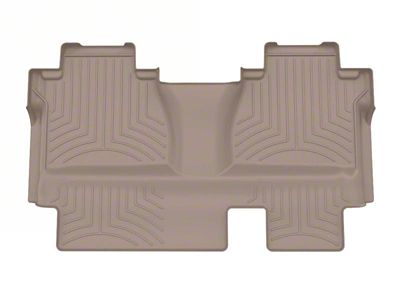 Weathertech Rear Floor Liner HP; Tan (14-21 Tundra Double Cab w/o Rear Underseat Storage)