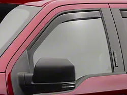 Weathertech Side Window Deflectors; Front; Dark Smoke (07-21 Tundra)