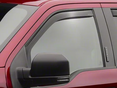 Weathertech Side Window Deflectors; Front; Dark Smoke (07-21 Tundra)