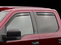 Weathertech Side Window Deflectors; Front and Rear; Dark Smoke (22-26 Tundra Double Cab)
