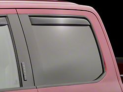 Weathertech Side Window Deflectors; Rear; Dark Smoke (22-26 Tundra Double Cab)