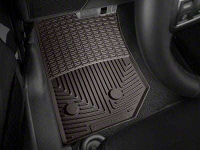 Weathertech All-Weather Front Rubber Floor Mats; Cocoa (14-18 Jeep Wrangler JK)