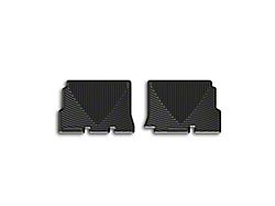 Weathertech All-Weather Rear Rubber Floor Mats; Black (14-18 Jeep Wrangler JK 4-Door)