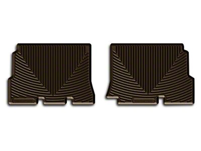 Weathertech All-Weather Rear Rubber Floor Mats; Cocoa (14-18 Jeep Wrangler JK 4-Door)