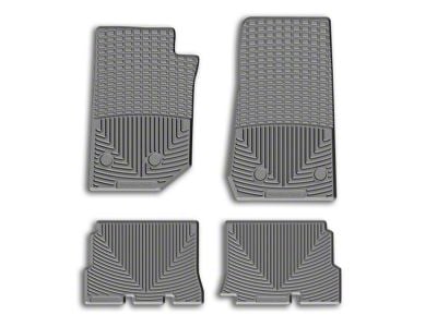 Weathertech All-Weather Rear Rubber Floor Mats; Gray (14-18 Jeep Wrangler JK 4-Door)