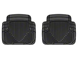 Weathertech All-Weather Rear Rubber Floor Mats; Black (87-06 Jeep Wrangler YJ & TJ)