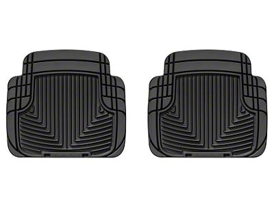 Weathertech All-Weather Rear Rubber Floor Mats; Black (87-06 Jeep Wrangler YJ & TJ)