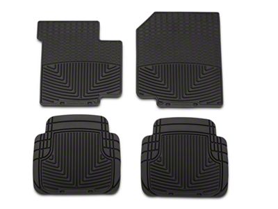 Weathertech All-Weather Front and Rear Rubber Floor Mats; Black (87-95 Jeep Wrangler YJ)