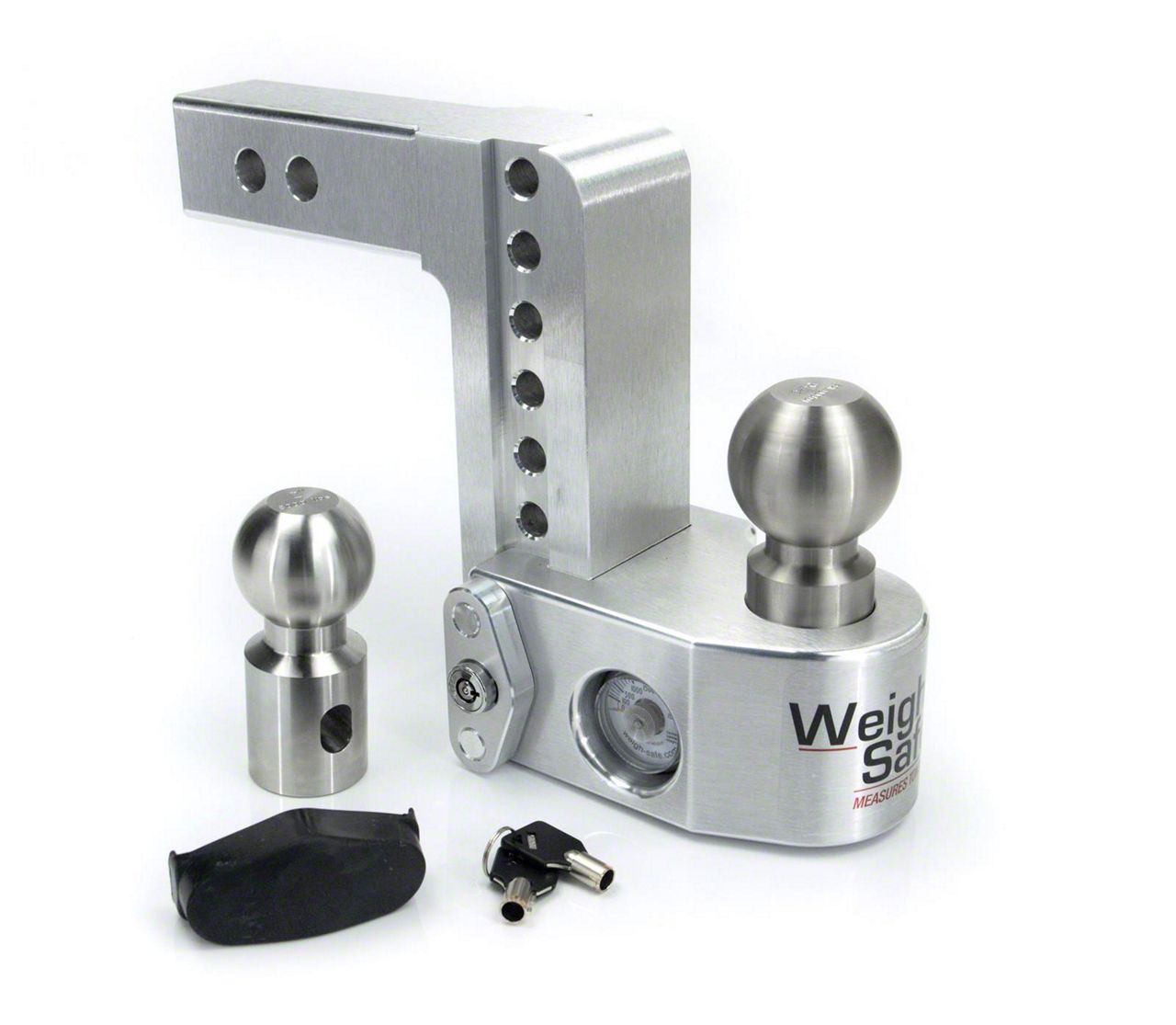 Weigh Safe WS6-2 Adjustable Trailer Hitch With Scale 6 Inch Drop 12,500