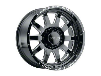Weld Off-Road Stealth Gloss Black Milled 6-Lug Wheel; 20x9; 13mm Offset (04-15 Titan)