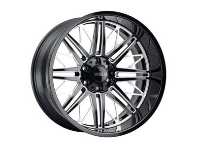 Weld Off-Road Cascade Gloss Black Milled 6-Lug Wheel; 22x10; -18mm Offset (05-15 Tacoma)