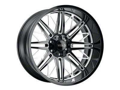 Weld Off-Road Cascade Gloss Black Milled 6-Lug Wheel; 22x10; -18mm Offset (24-25 Tacoma)