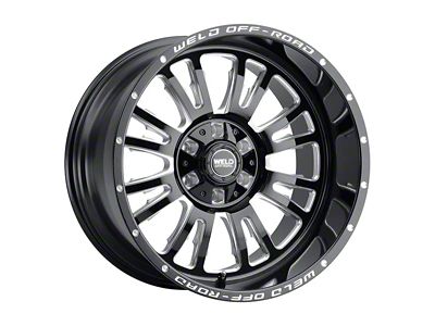 Weld Off-Road Slingblade Gloss Black Milled 6-Lug Wheel; 20x9; 20mm Offset (25-26 4Runner)