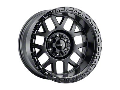Weld Off-Road Cinch Satin Black with Gloss Black Ring 6-Lug Wheel; 20x10; -18mm Offset (21-25 Bronco, Excluding Raptor)