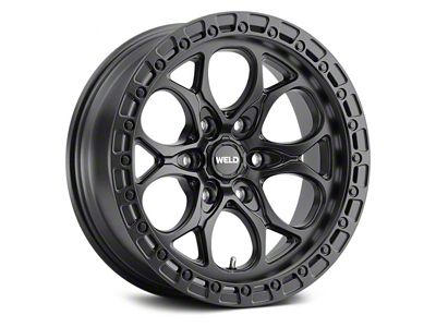 Weld Off-Road Ledge Six Satin Black 6-Lug Wheel; 20x9; 0mm Offset (22-25 Bronco Raptor)