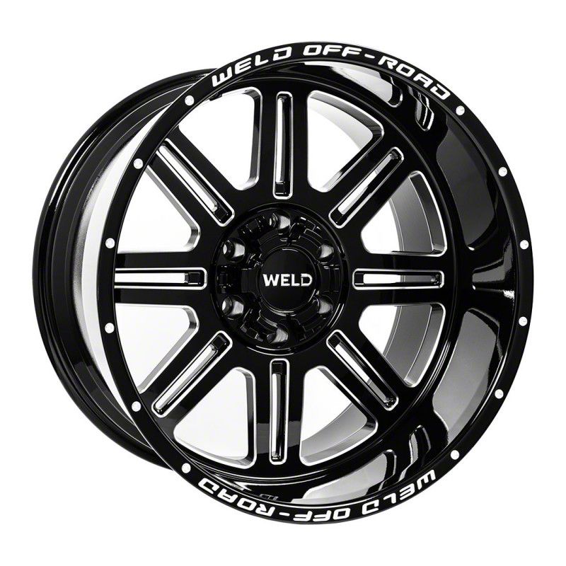 Weld OffRoad Jeep Grand Cherokee Chasm Gloss Black Milled Wheel; 20x12