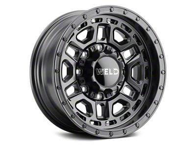 Weld Off-Road Crux Satin Black 6-Lug Wheel; 17x9; 0mm Offset (24-25 Tacoma)