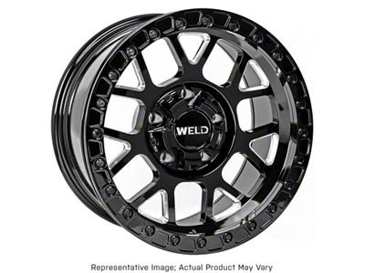 Weld Off-Road Cinch Beadlock Candy Red 6-Lug Wheel; 17x9; -12mm Offset (22-25 Tundra)