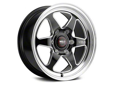 Weld Racing Ventura 6 Gloss Black Milled DIA 6-Lug Wheel; 20x9.5; 28mm Offset (22-25 Bronco Raptor)
