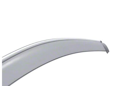 WELLvisors Taped-on Window Visors Wind Deflectors with Chrome Trim; Front and Rear; Dark Tint (14-23 Jeep Cherokee KL)