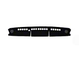 WELLvisors Bamboo Charcoal Dash Mat; Black (20-25 Jeep Gladiator JT)