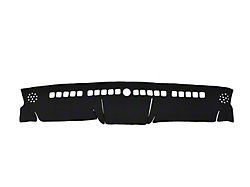 WELLvisors Bamboo Charcoal Dash Mat; Black (11-18 Jeep Wrangler JK w/o Tower Speaker)