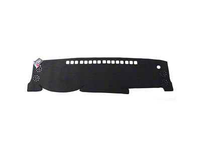 WELLvisors Suede Style Dash Mat; Black (16-23 Tacoma)