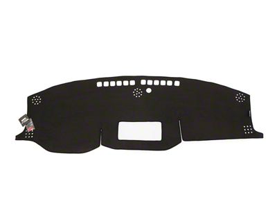 WELLvisors Suede Style Dash Mat; Black (22-25 Tundra)