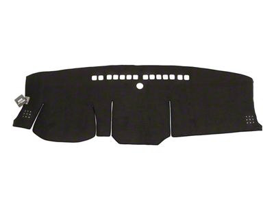 WELLvisors Suede Style Dash Mat; Black (14-21 Tundra)