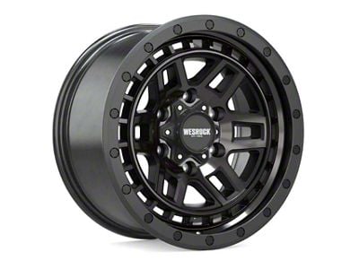 Wesrock Wheels BT-26 Black Machined Wheel; 18x9; 0mm Offset (76-86 Jeep CJ7)
