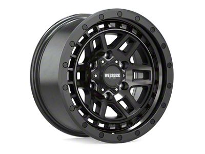 Wesrock Wheels BT-26 Satin Black Dark Tint Wheel; 17x8.5; -6mm Offset (97-06 Jeep Wrangler TJ)