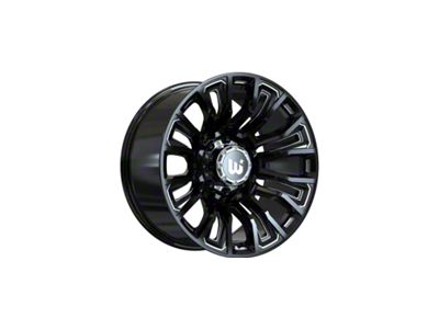 Wesrock Wheels Maverick Gloss Black Milled 6-Lug Wheel; 20x10; -12mm Offset (17-24 Titan)