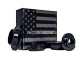 Westcott Designs 2.50-Inch Front / 0.75-Inch Rear PreLoad Collar Lift Kit; Black Anodized (24-26 Tacoma TRD Sport)