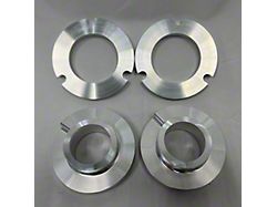 Westcott Designs 3-Inch Front PreLoad Collar Lift Kit; Raw Aluminum (05-23 Tacoma w/ Bilstein 5100 Struts, Excluding TRD Pro)