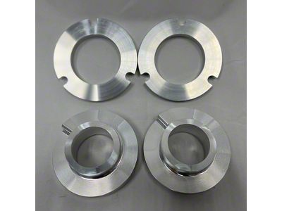 Westcott Designs 3-Inch Front PreLoad Collar Lift Kit; Raw Aluminum (05-23 Tacoma w/ Bilstein 5100 Struts, Excluding TRD Pro)