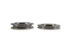Westcott Designs 1-Inch Rear Lift Pucks; Raw Aluminum (22-26 Tundra w/o AVS System & Load-Leveling Air System)