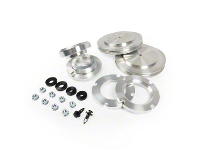 Westcott Designs 2.50-Inch Front / 1-Inch Rear PreLoad Collar Lift Kit; Black Anodized (22-25 Tundra w/ TRD Off-Road Package Red Bilstein Shocks)