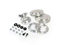Westcott Designs 2.50-Inch Front / 1-Inch Rear PreLoad Collar Lift Kit; Raw Aluminum (22-25 Tundra SR5 w/ TRD Sport Package Red Bilstein Shocks)