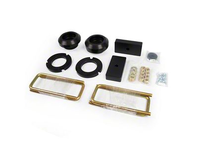 Westcott Designs 3-Inch Front / 1-Inch Rear PreLoad Collar Lift Kit; Black Anodized (18-21 Tundra SR5 w/ TRD Sport Package)