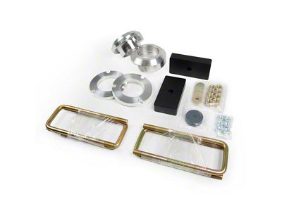 Westcott Designs 3-Inch Front / 1-Inch Rear PreLoad Collar Lift Kit; Raw Aluminum (18-21 Tundra SR5 w/ TRD Sport Package)