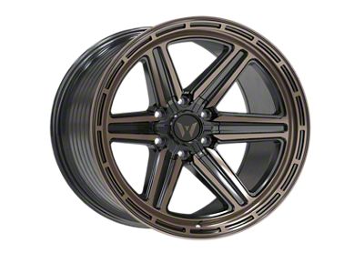 Western Wheels YR13 Bronze Machined Face Satin 6-Lug Wheel; 20x10; -12mm Offset (16-23 Tacoma)