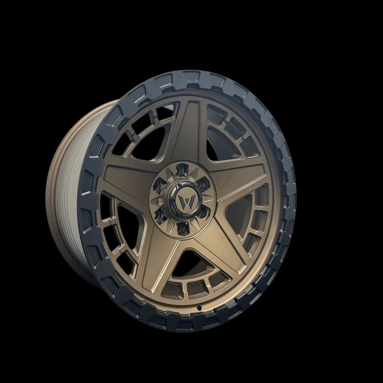 96 Rims Western Wheels Bronco HU96 Gloss Black with Red Milling 6-Lug Wheel ...