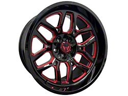 Western Wheels RANGER Candy Red Milling Wheel; 20x10; -24mm Offset (20-25 Jeep Gladiator JT)
