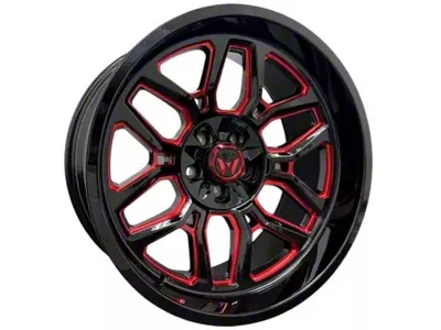 Western Wheels RANGER Candy Red Milling Wheel; 20x10; -24mm Offset (20-25 Jeep Gladiator JT)