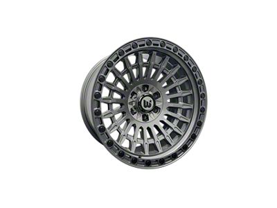 Western Wheels WP69 Gun Metal Face with Satin Lip Wheel; 20x10; -24mm Offset (11-21 Jeep Grand Cherokee WK2)