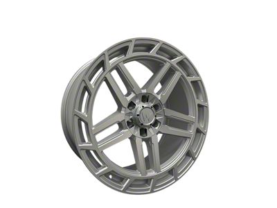 Western Wheels HC66 Machined Silver Face Satin 6-Lug Wheel; 22x10; 30mm Offset (24-25 Tacoma)
