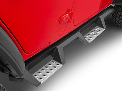 Westin HDX Stainless Drop Nerf Side Step Bars; Textured Black (18-25 Jeep Wrangler JL 4-Door)